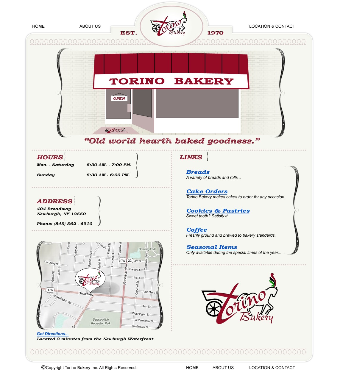 Bakery brand artwork from Torino Bakery