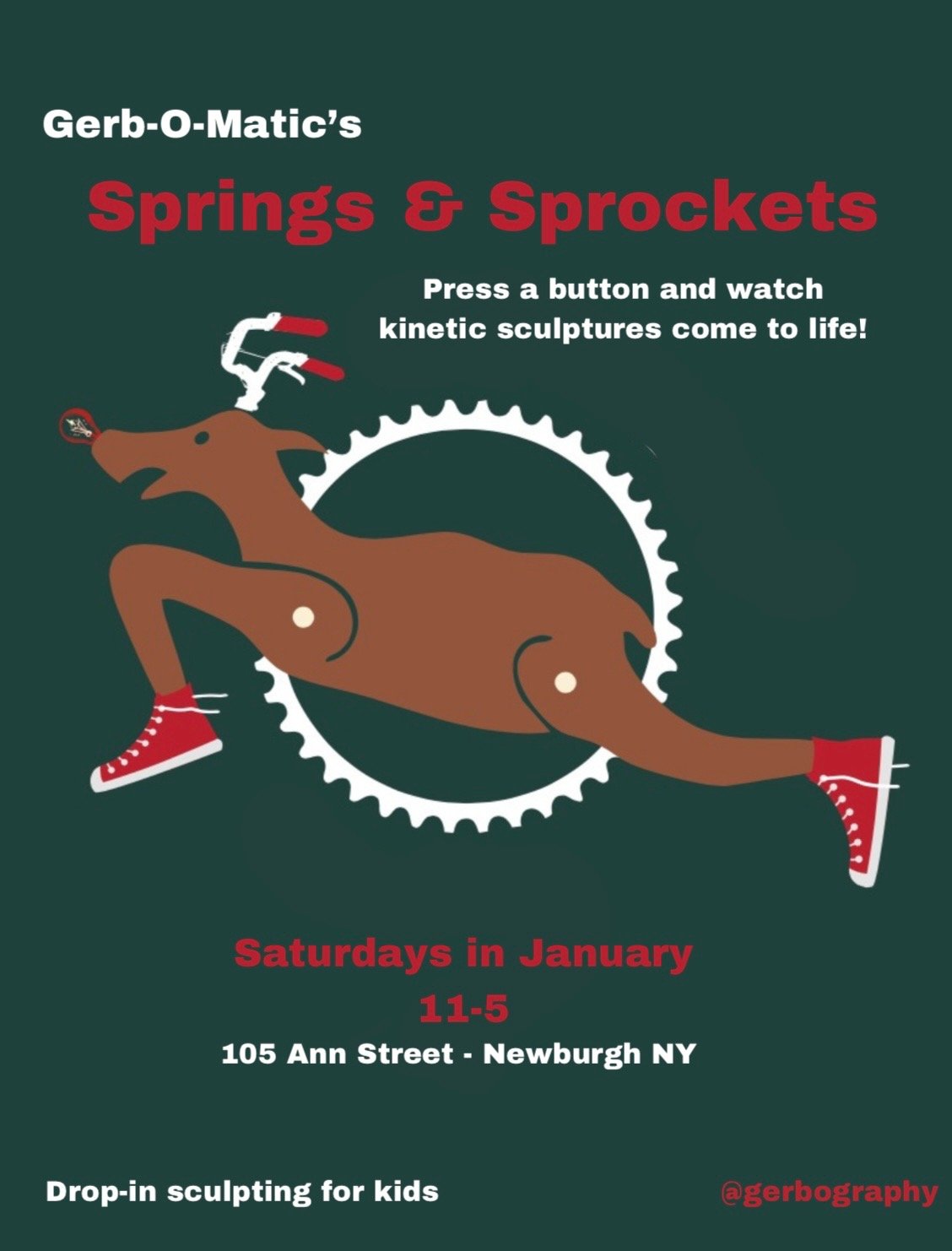 Visitors in a downtown Newburgh art show